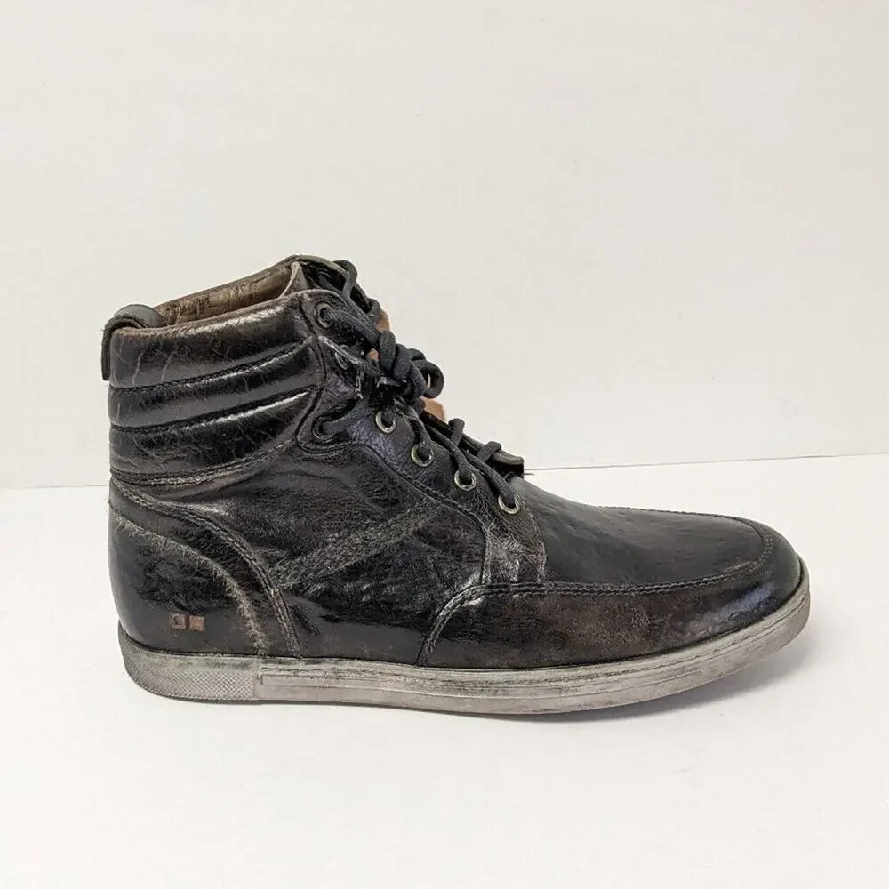 Bed Stu Russel Ankle Boots, Black Leather, Men's 9.5 M